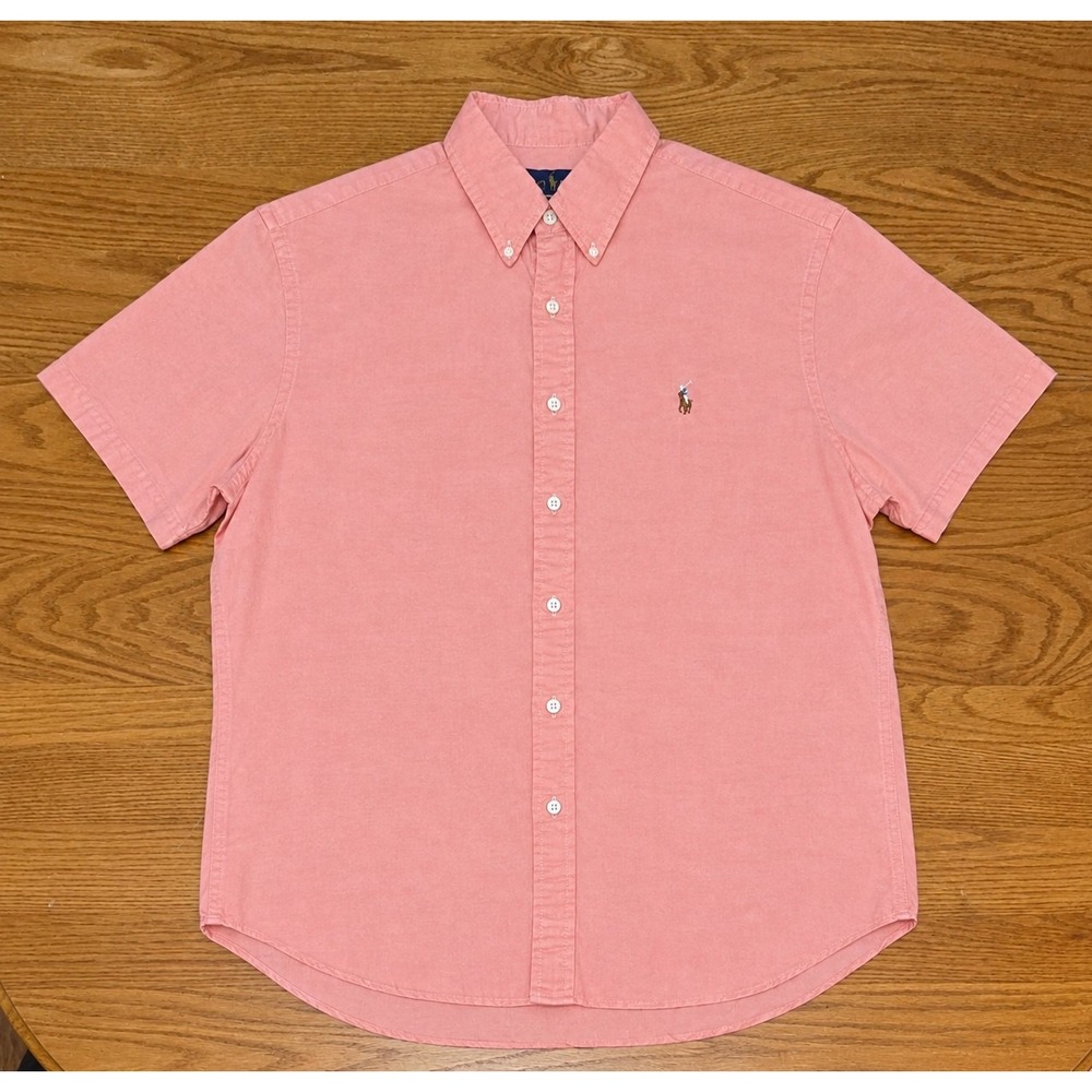 Polo Ralph Lauren Shirt Men's XL Chambray Oxford Button Down Short Sleeve